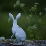 Ceramic candleholder "Hare"