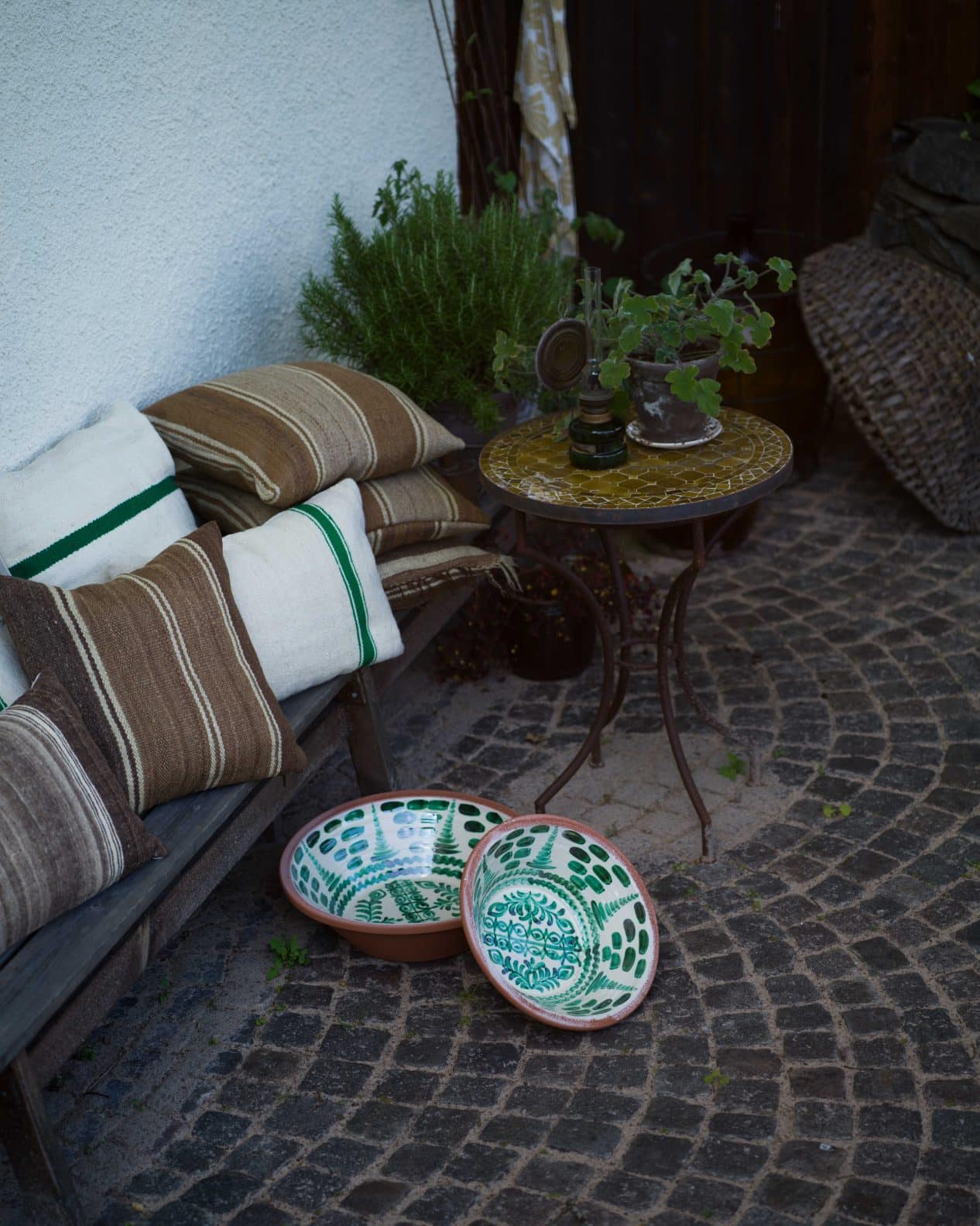 Kudde gjord av Vintagetextilier "Essaouira" - Bild 6