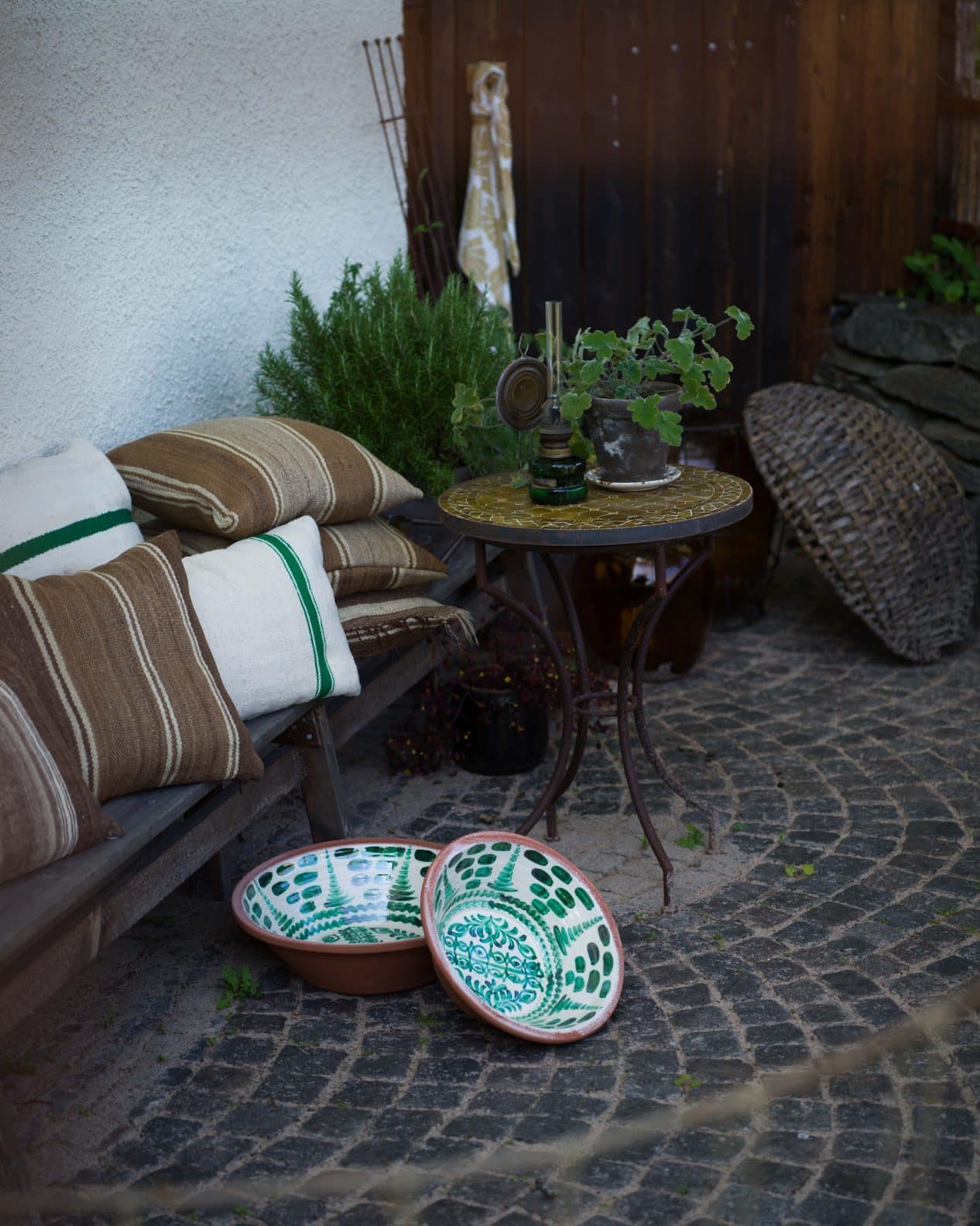 Kudde gjord av Vintagetextilier "Essaouira" - Bild 2