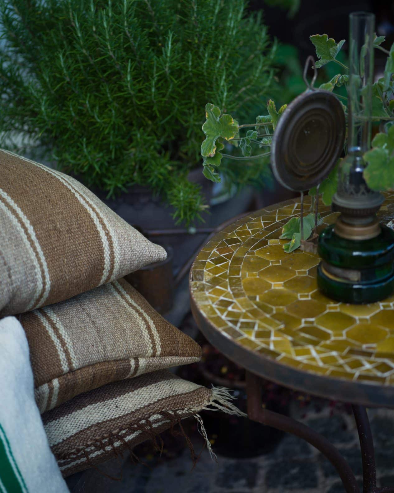 Kudde gjord av Vintagetextilier "Essaouira" - Bild 3